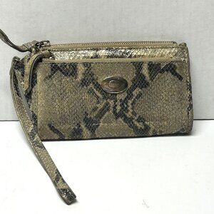 DNKY snakeskin style wristlet